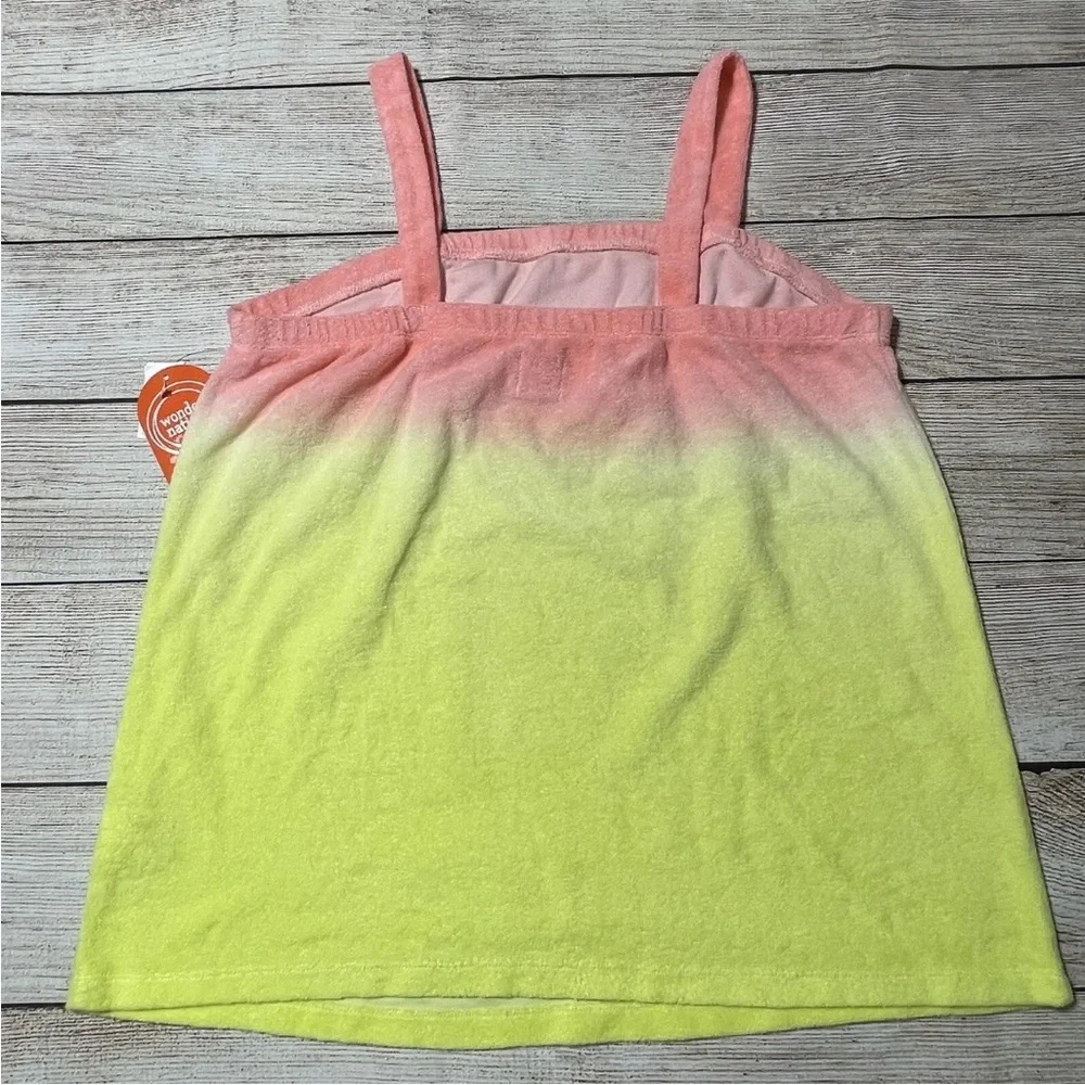 Girls Wonder Nation Yellow/Orange Terry Tank Top Sz XXL (18)